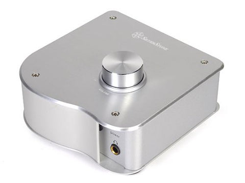 Silverstone Tek EB03S Premium Aluminum Headphone Amplifier with Extra RCA Bypass Connection and Studio Quality IC, Silver