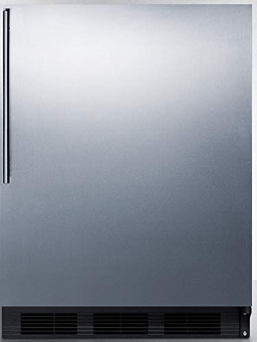 Summit 24" Refrigerator, Undercounter, ENERGY STAR, 5.8 cu.ft. Capacity, Stainless Steel - FF63BKSSHV