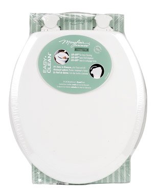 Mayfair Round White Molded Wood Toilet Seat