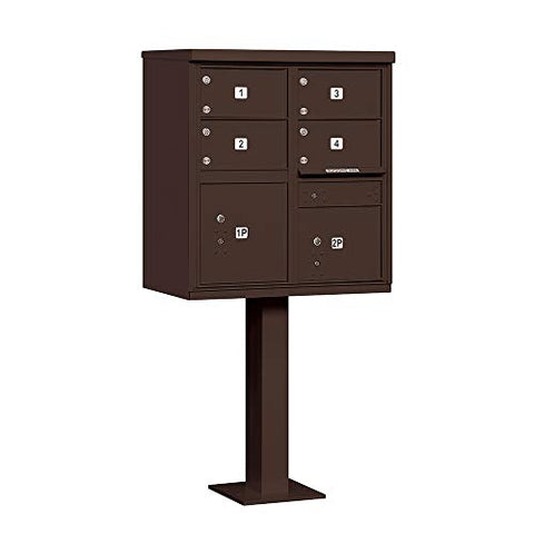 Salsbury Industries 3305BRZ-U 4 C Size Doors-Type V-USPS Access Cluster Box Unit Bronze