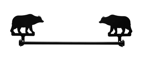 Village Wrought Iron Bear Towel Rail Towel Rack Large