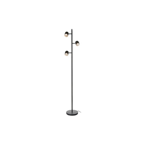 Lite Source LED 3-LITE Floor LAMP, Black/Chrome, Type LED 5Wx3 LS-83323BLK