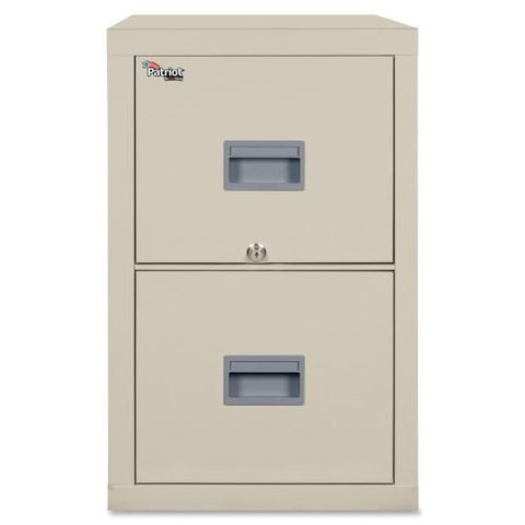FireKing Patriot 2P1825-CPA Insulated UL Class 350 one-Hour Fire Rated Vertical Filing Cabinet with 2 Drawers, Deep Letter or Legal Size, 25-1/16" Length x 17-3/4" Width x 27-3/4" Height, Parchment