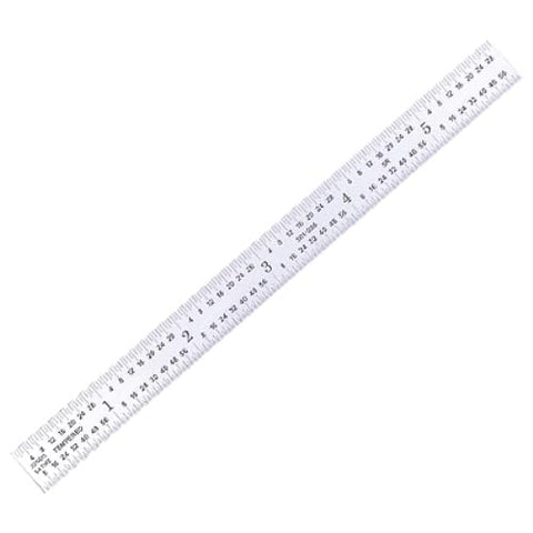 Pro Series by HHIP 4901 – 0168 12" X 1/2" E/M Flex Rule Graduation 1/32, 1/64, mm & .5mm