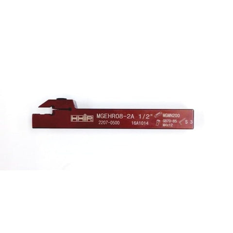 HHIP 2207-0500 Right Hand MGEHR08-2A External Grooving Tool Holder, 1/2" x 1/2" x 4"