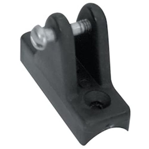 Whitecap Bimini Top Fittings - Nylon Rail Mount, Pr. Black