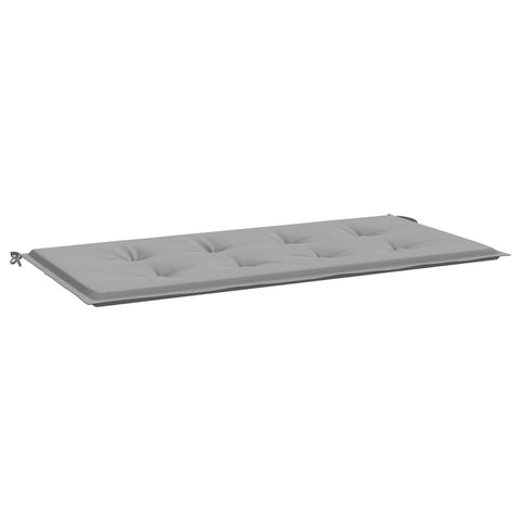 vidaXL Outdoor Garden Bench Cushion, Gray, 47.2"x19.7"x1.2", Oxford Polyester Fabric Cover, Comfortable Foam Fiber Filling