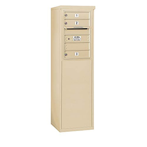 SALSBURY INDUSTRIES 3906S-03SFU 4C Horizontal Mailbox