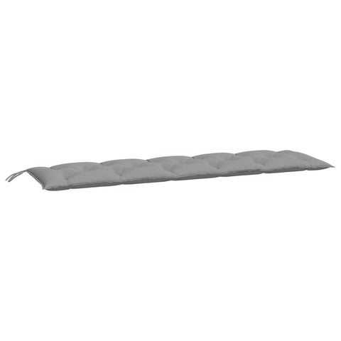 vidaXL Gray Garden Bench Cushion â€“ 70.9"x19.7"x2.8" Oxford Fabric for Outdoor/Indoor Seating