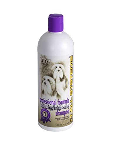 #1 All Systems Professional Formula Whitening Pet Shampoo, 16-Ounce