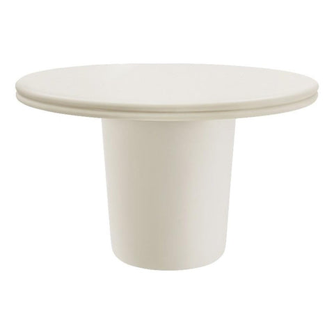 Modway Brion 48-Inch Concrete Round Dining Table in White
