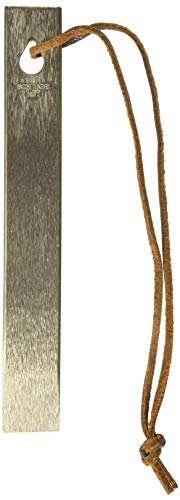 Old Timer Honesteel 7in with Heavy-Duty Steel Construction, Brown Leather Sheath, and Lanyard Hole for Honing Blade, Maintain Knives, Realigning Edges, Hunting, Fishing, Camping, Cutlery, and Outdoors