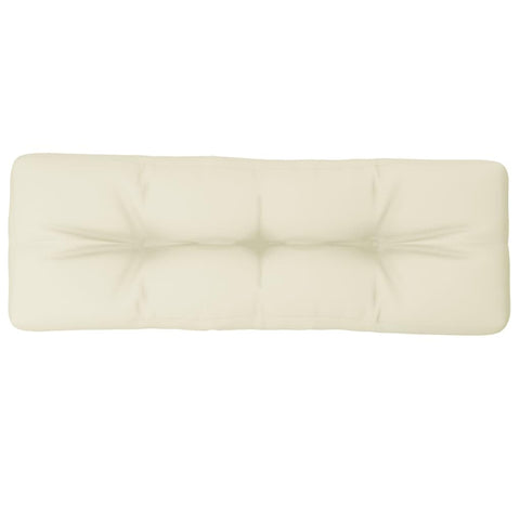 vidaXL Pallet Cushion, Couch Cushion for Home Living Room Garden, Backrest Pillow, Chair Pad, Outdoor Furniture Cushion, Cream Fabric