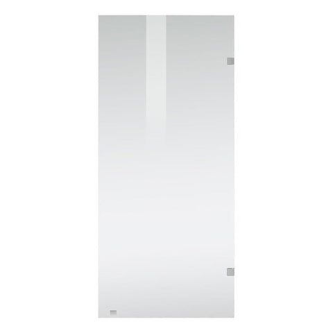 Elegant Kitchen and Bath Laredo Stainless Steel Shower Door in Nickel