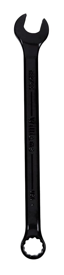 Williams 1216BSC SuperCombo 12-Point 1/2 Inch SAE Combination Wrench, 8 Inch Length, SUPERTORQUE Box Opening, Versatile Hex Compatibility, Black Industrial Finish
