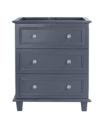 Laviva Luna - 30 - Maple Grey Cabinet Matte White Viva Stone Solid Surface Countertop