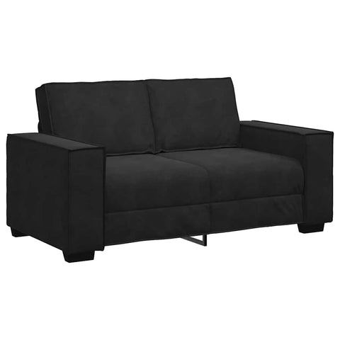 vidaXL 2-Seater Sofa Black
