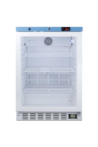 EQTemp 3.88 cu.ft. Vaccine Refrigerator, NSF/ANSI 456 Certified, Medical Storage, Built-In Glass Door (Left Hand Door)- ACR52GNSF456LHD