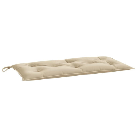 vidaXL Beige Garden Bench Cushion - 39.4"x19.7"x2.8" - Durable Oxford Fabric Outdoor Seat Cushion with Secure Fastening Ropes