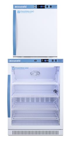ACCUCOLD 24" Medical Performance Series All-Refrigerator/All-Freezer Combination (LHD, Glass Door)