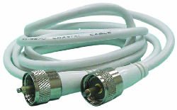 Digital Antenna C652-20 Digital 20 Rg8x W/ Mini Uhf Female Connectors & Pl259 Adap