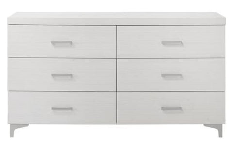 Casilda White Wood 6-Drawer Dresser by Acme