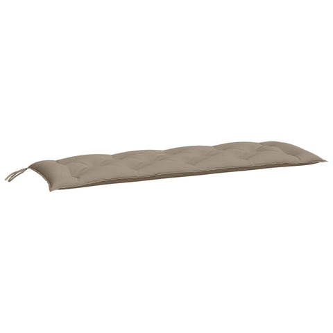 vidaXL Garden Bench Cushions Set in Taupe - Durable Oxford Fabric, Hollow Fiber Filling - 59.1"x19.7"x2.8" for Outdoor/Indoor Use