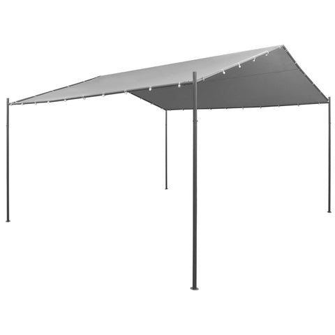 vidaXL Garden Gazebo Steel, Large Outdoor Canopy, Waterproof and Removable Oxford Fabric Roof, Ideal for Events and Family Gatherings- Anthracite