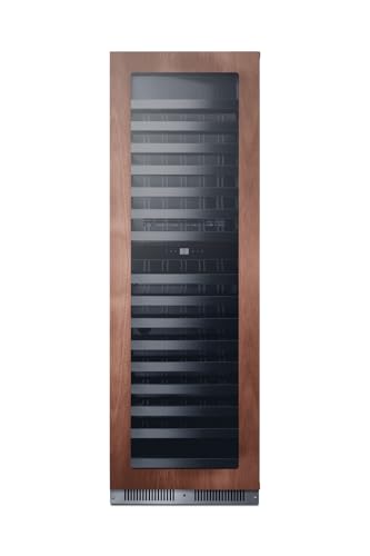 Full-size built-in 24inch wide 18inch deep 98-bottle dual zone wine cellar
