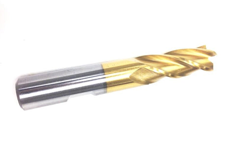 HHIP 5828-0751 3/4 x 3/4" 4 Flute TiN Single End Center Cut End Mill