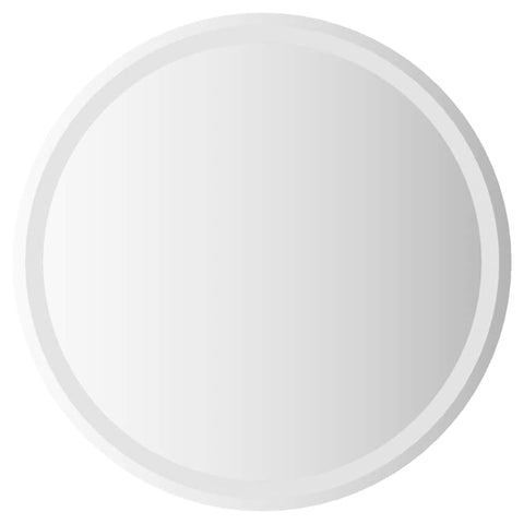 vidaXL Led Bathroom Mirror Transparent Glass 27.6 in Diameter