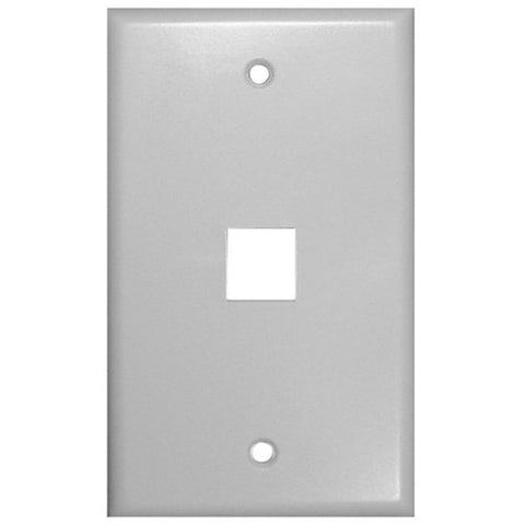 Vanco 820101 1 Socket Keystone Faceplate