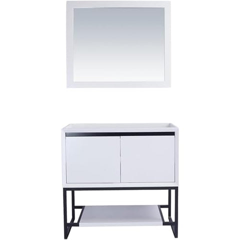 Oakestry Alto Collection Modern Bathroom Vanity Cabinet, Solid Oak Frame, Handleless Soft-Close Drawers, Wall Mount or Freestanding