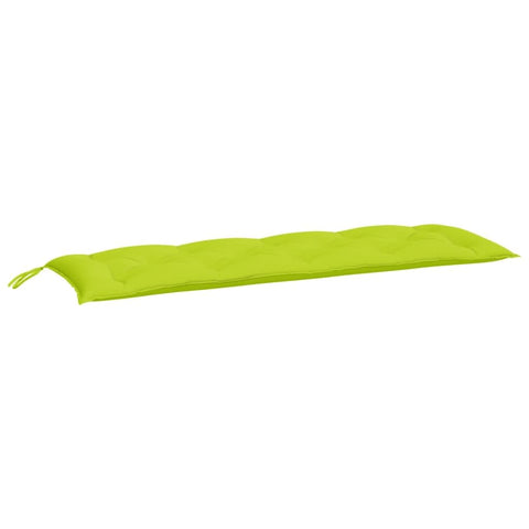 vidaXL Bright Green Garden Bench Cushions - Patio/Outdoor Seating Pads - Oxford Fabric, Water-, 59.1"x19.7"x2.8"
