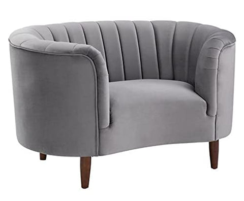 Millephri Gray Velvet Chair by Acme