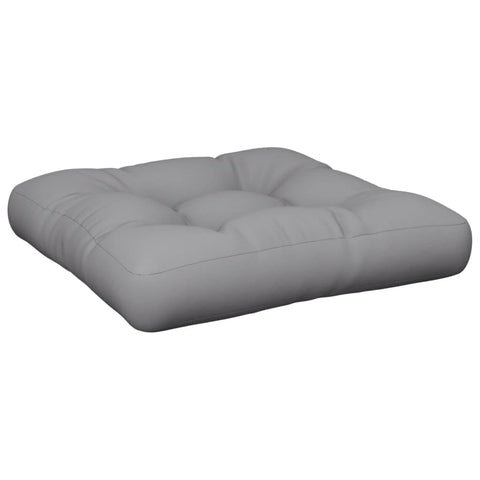 vidaXL Pallet Cushion - Gray Polyester Fabric - Comfortable Outdoor/Furniture Cushion - Hollow Fiber Filling - 24.2"x23.6"x3.9"
