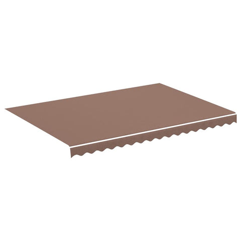 vidaXL Replacement Awning Fabric for Patio Brown 11.5X8.2 ft UV Resistant and Water Repellent Exterior Canopy Shade Outdoor Use Fabrics Top Tops Garden Canopies Sunshade Sunshades Solar Shades