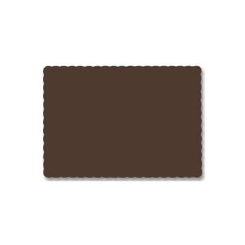 Hoffmaster Decorator Chocolate Color Recycled Placemat, 9 1/2 x 13 1/2 inch - 1000 per case.