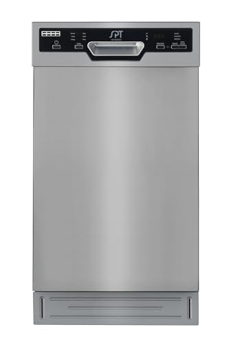 SPT SD-9254SSA 18? Wide Built-In Stainless Steel Dishwasher w/Heated Drying, ENERGY STAR, 6 Wash Programs, 8 Place Settings and Stainless Steel Tub