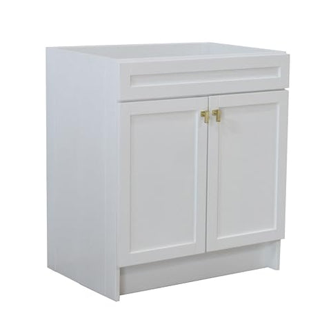 Bellaterra Home F30A-GD-CAB Vanity Cabinet, 30 in, White