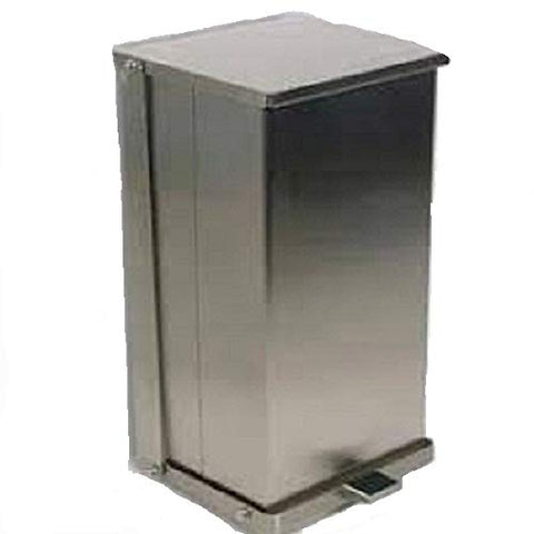 Step-On Can, 24 Qt, Stainless Steel