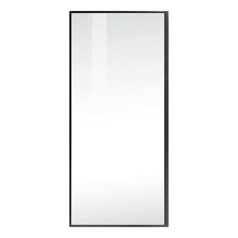 Elegant Kitchen and Bath Melbourne Fixed-Framed Aluminum Shower Door in Black