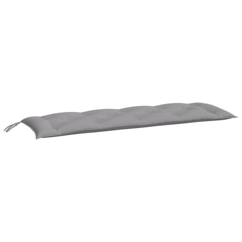 vidaXL Garden Bench Cushion, 59.1"x19.7"x2.8", Oxford Fabric, Gray -Comfortable, Tear-, Water-, Soft Hollow Fiber Filling, for Outdoor Use