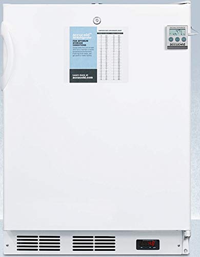 Summit Appliance FF6LWBI7PLUS2ADA ADA Compliant Commercial Built-in 24" Wide All-Refrigerator in White with Auto Defrost, Lock, NIST Calibrated Thermometer, Digital Thermostat and Internal Fan