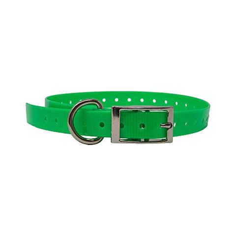 3/4" Wide Replacement Pet Collar Strap - Neon Green