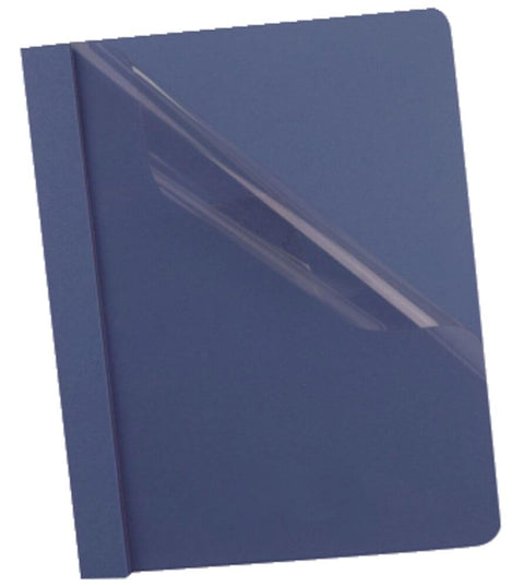 Oxford Clear Front Report Covers, Dark Blue, Letter Size, 25 per Box (55838EE)