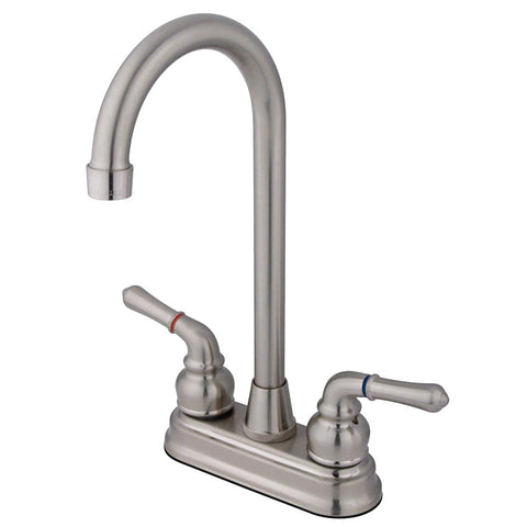 Kingston Brass KB498 Magellan Bar Faucet, 4-3/4", Brushed Nickel