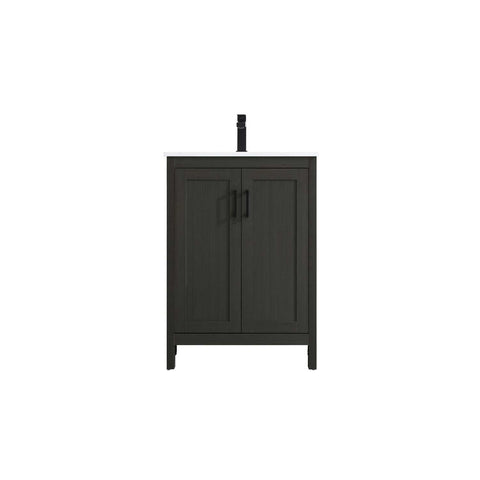 Elegant Kitchen and Bath Finnley 24" Single Bathroom Vanity in Mocha Brown