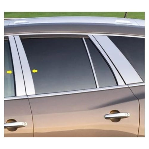 QAA is Compatible with 2008-2017 Buick Enclave 4 Piece Stainless Pillar Post Trim PP48530