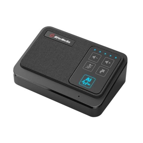 AVerMedia AS311 AI Speakerphone - AI-Powered Noise Suppression, Enhanced Voice Pickup, USB Plug and Play, Easy Setup, Conference Microphone and Speaker for Working from Home